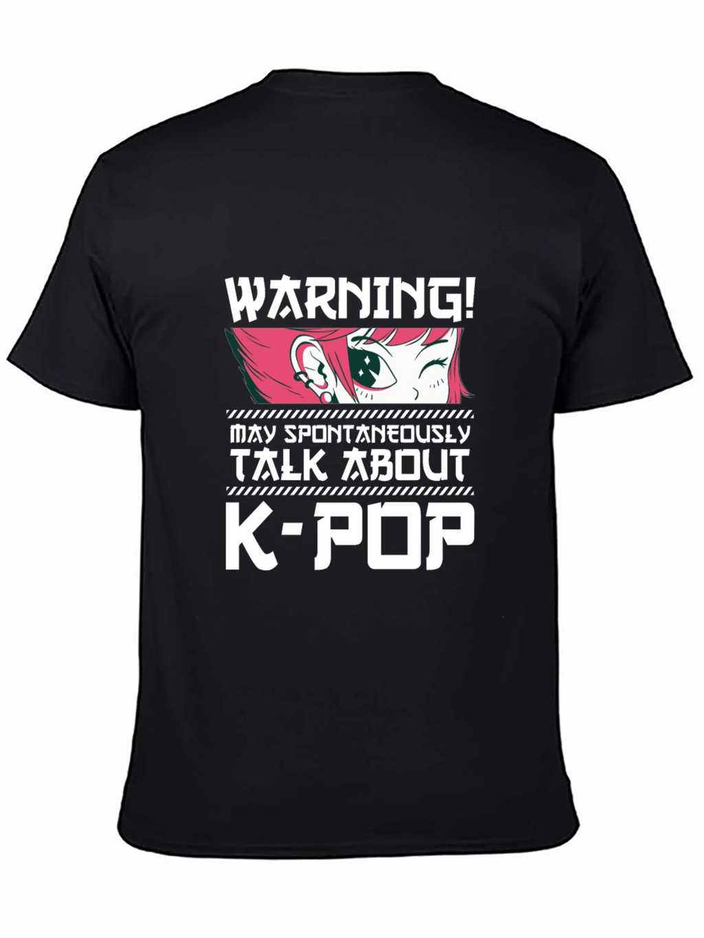 Warning! K-Pop Anime Style Graphic Tee