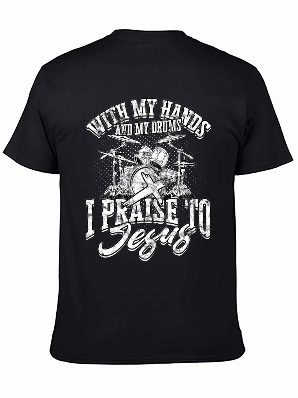 Drums and Jesus Graphic T-Shirt