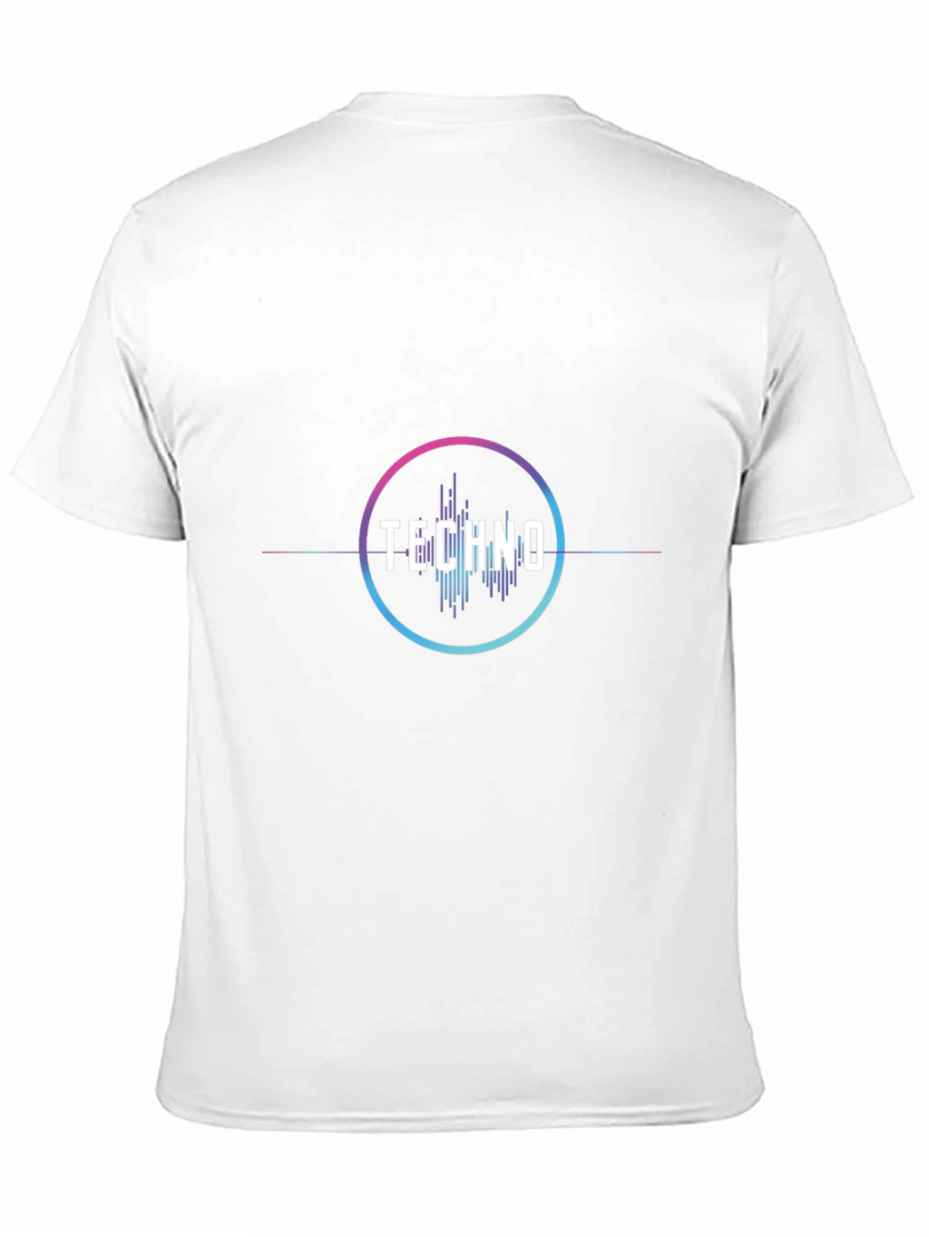 Techno Music Graphic Tee - Stylish Black Cotton T-Shirt