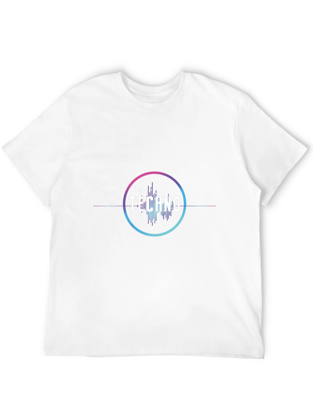 Techno Music Graphic Tee - Stylish Black Cotton T-Shirt