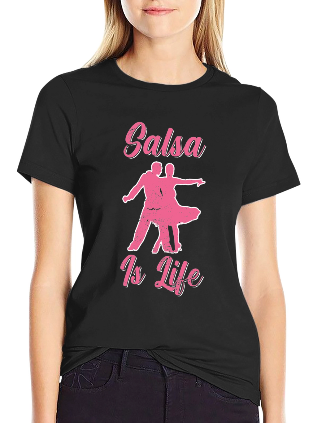 Salsa Is Life Graphic Tee - Black
