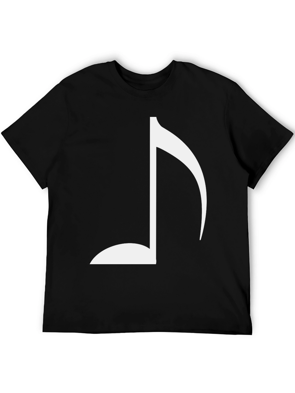 Musical Note T-Shirt - Black Cotton Tee