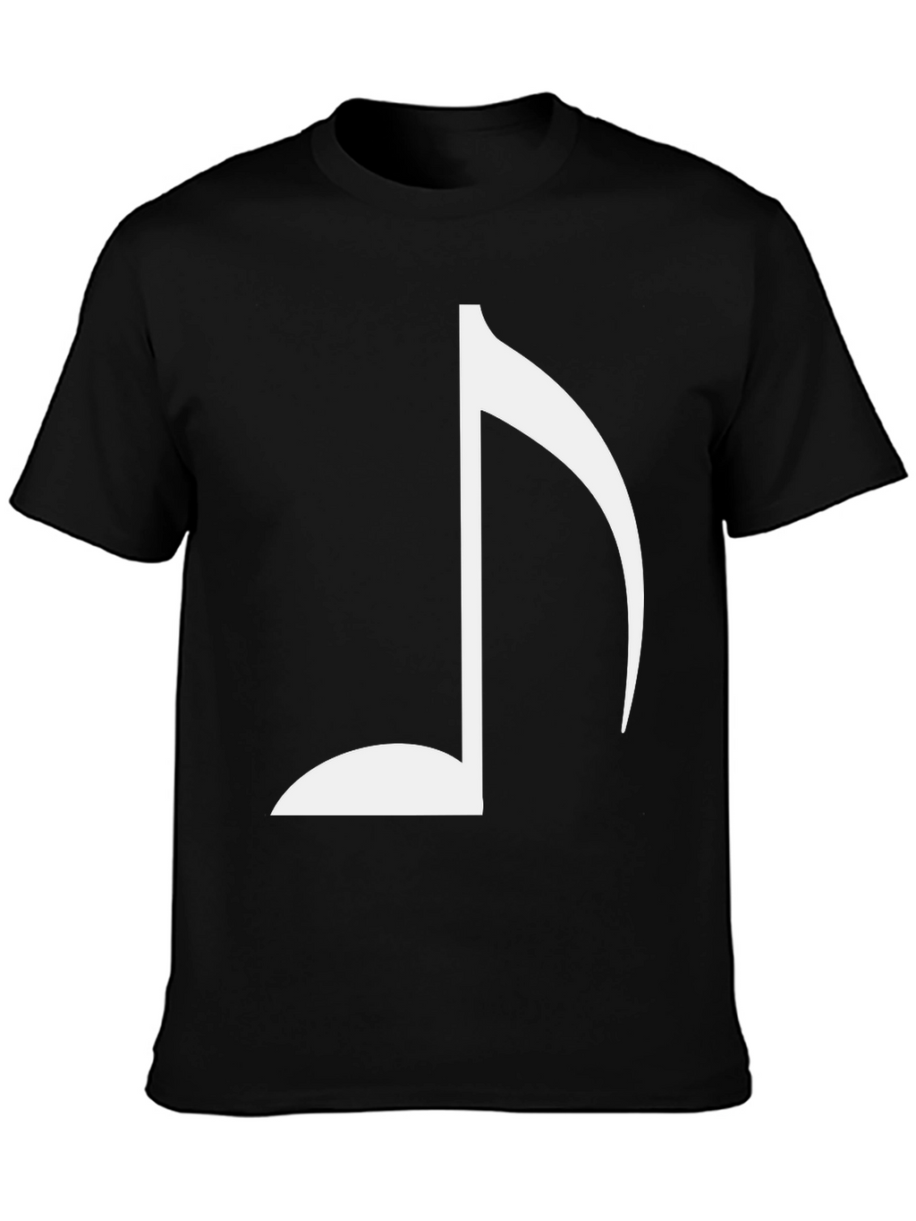 Musical Note T-Shirt - Black Cotton Tee