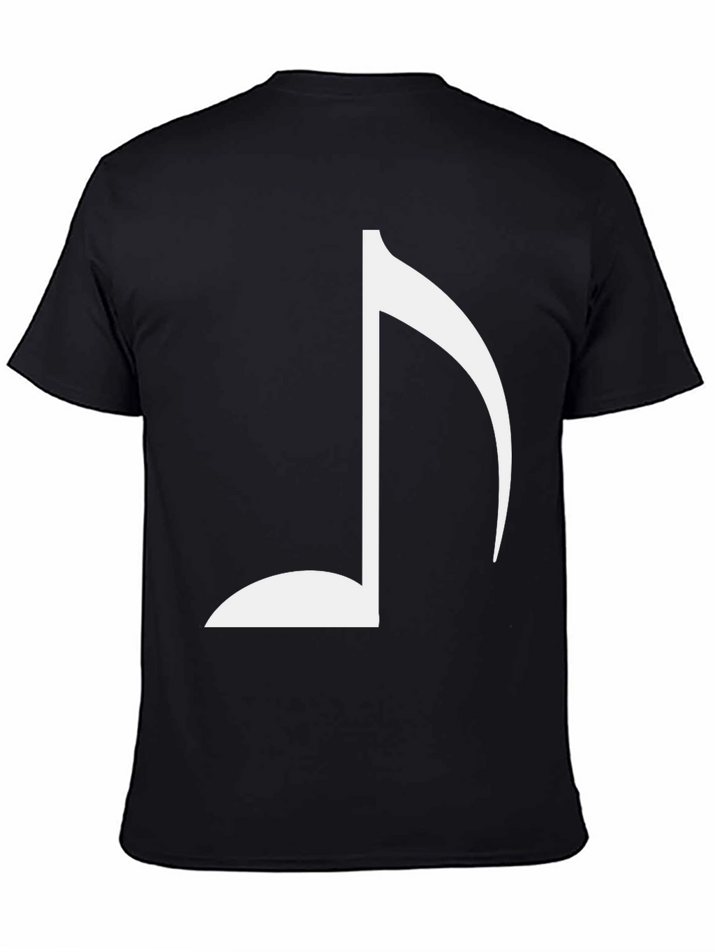 Musical Note T-Shirt - Black Cotton Tee