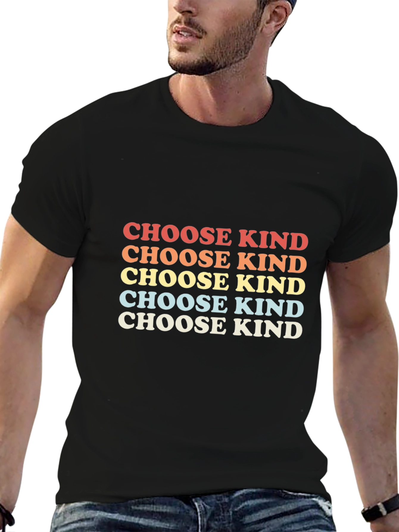 Choose Kind Graphic Tee - Retro Design