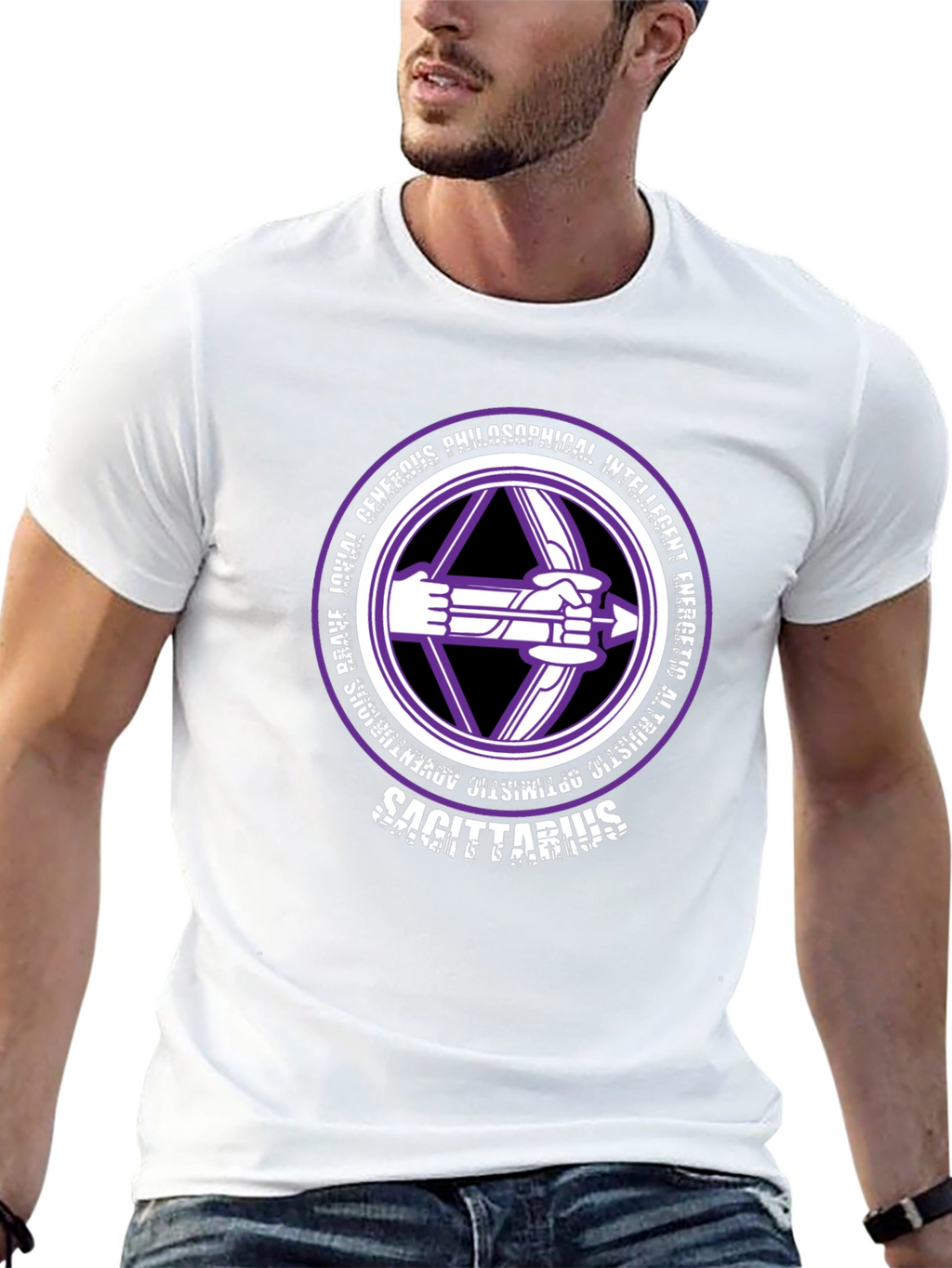 Sagittarius Zodiac T-Shirt - Generous & Intelligent