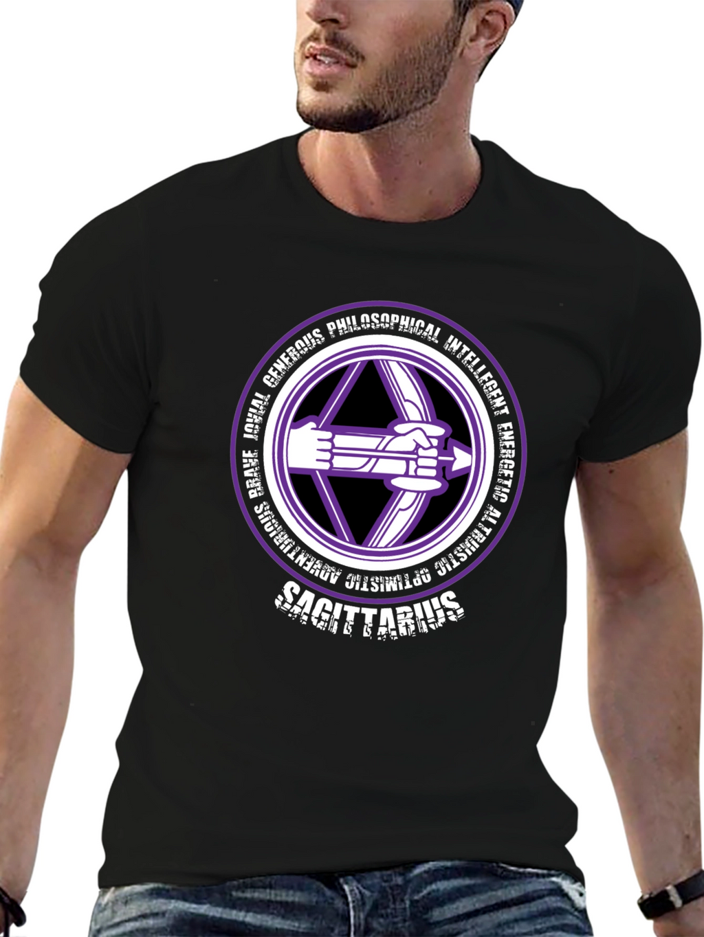 Sagittarius Zodiac T-Shirt - Generous & Intelligent