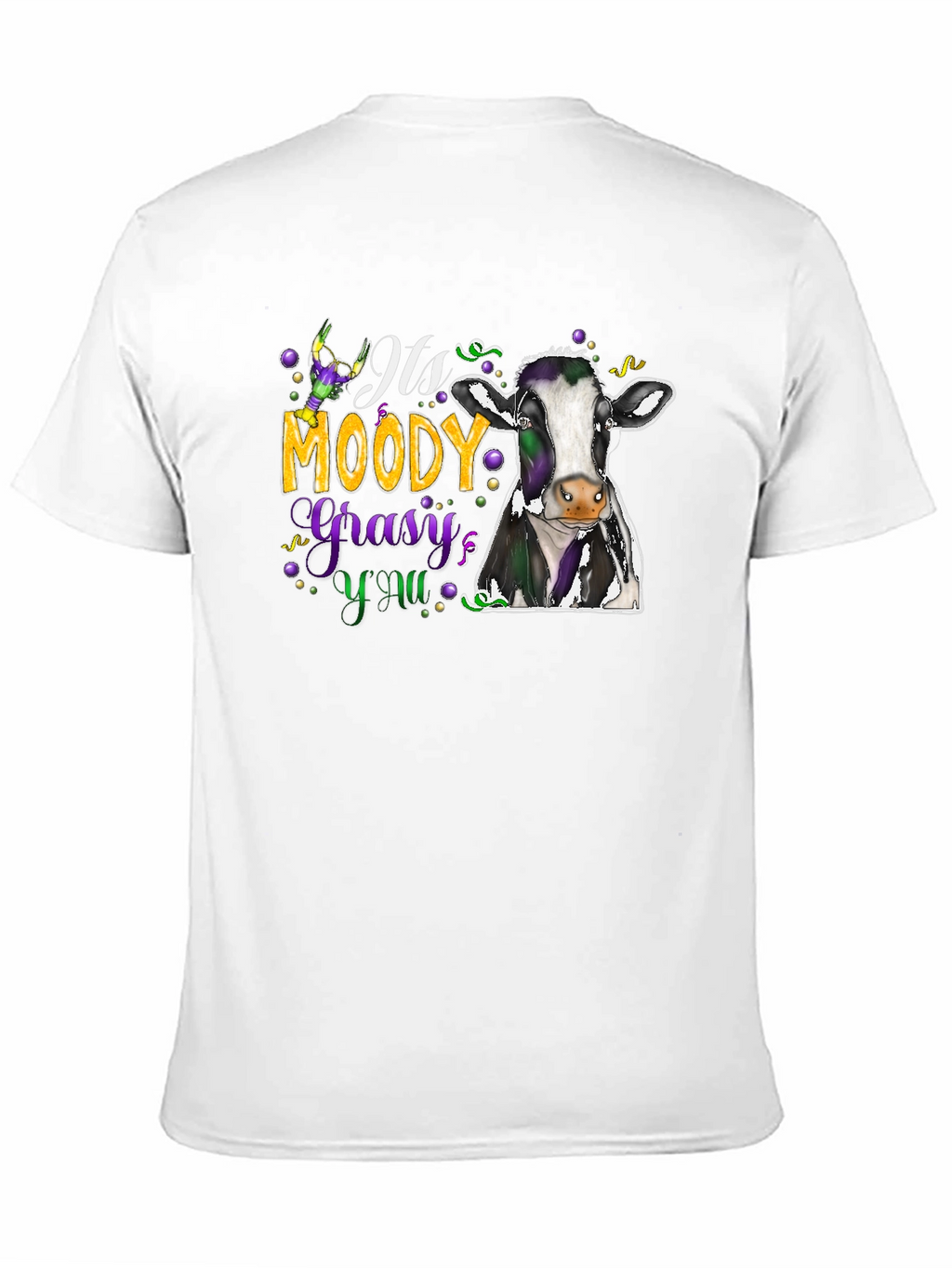 Moody Gras Cow T-Shirt