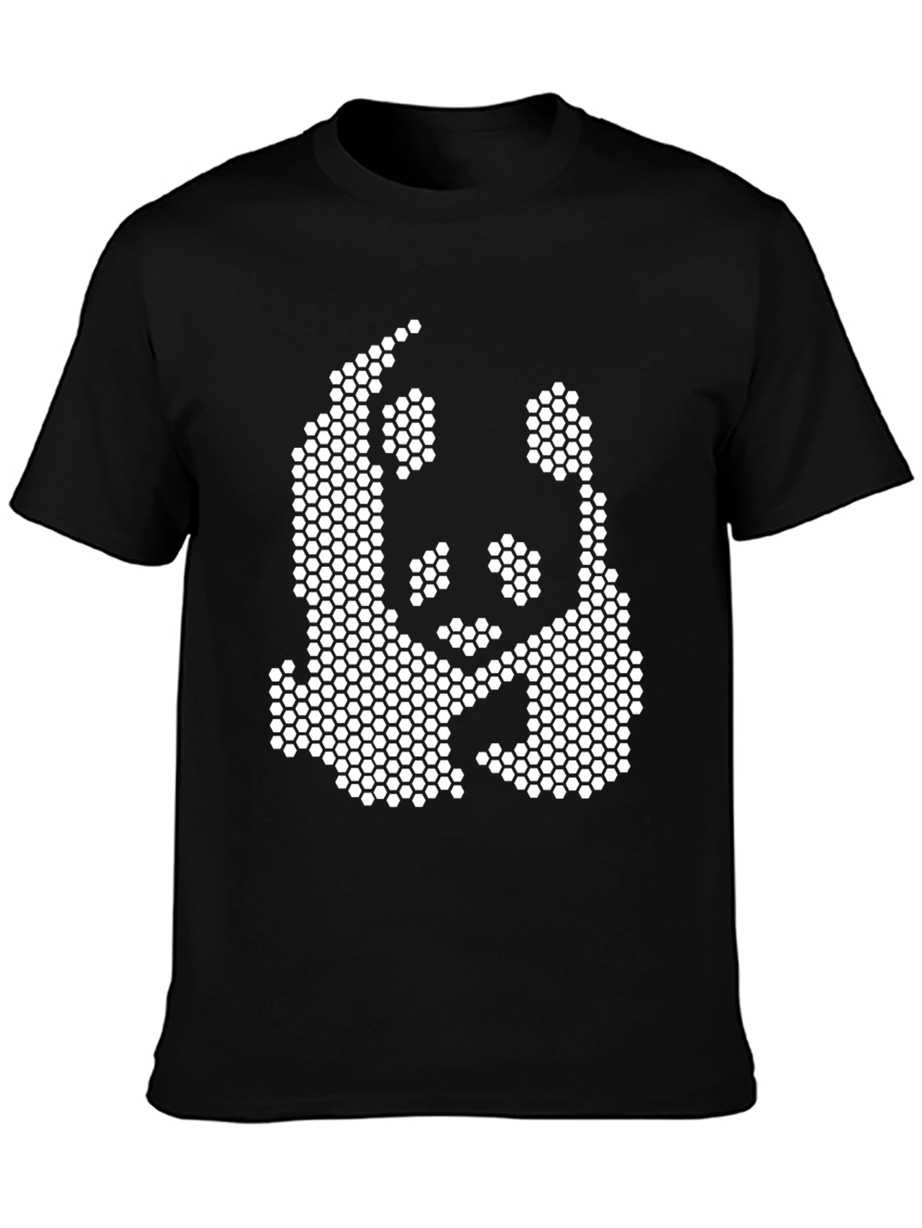 Pixel Panda Black T-Shirt