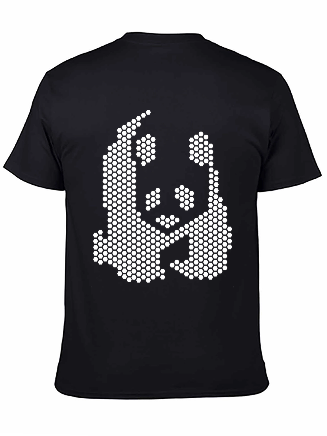 Pixel Panda Black T-Shirt