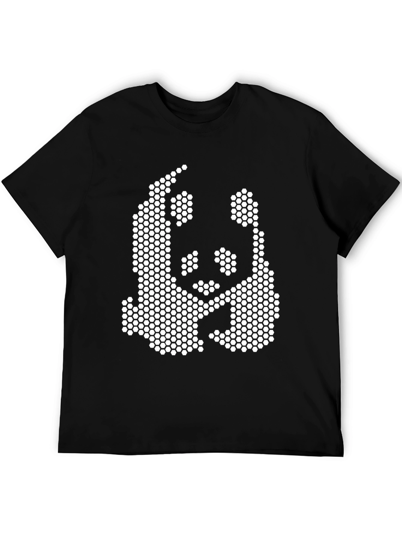 Pixel Panda Black T-Shirt