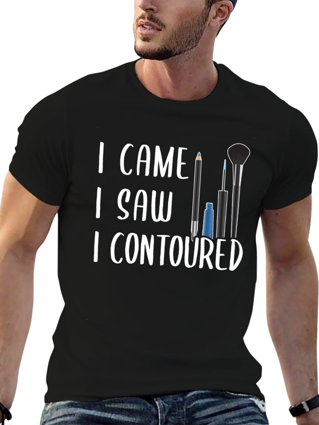 I Came I Saw I Contoured Graphic Tee