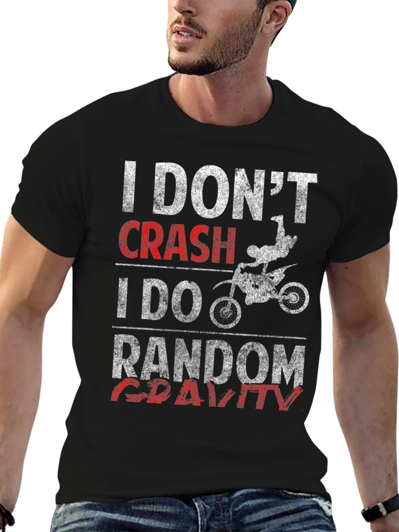 I DONT CRASH Random Gravity Mens T-Shirt