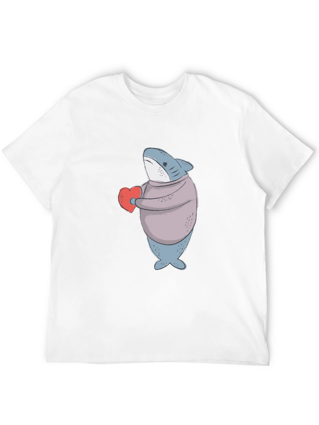 Shark with Heart Graphic Tee