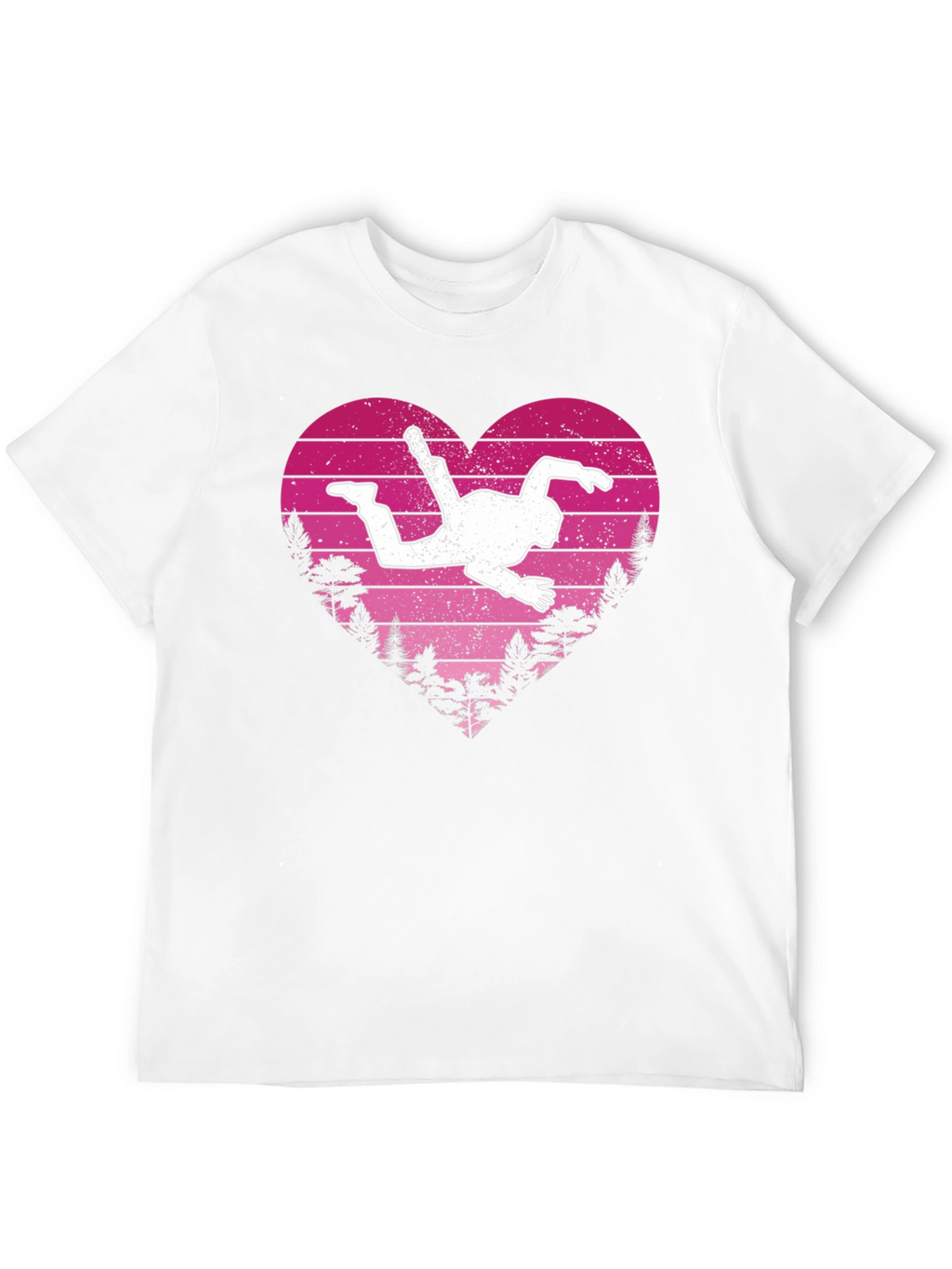 Skydiving Heart T-Shirt - Adventure Lover Gift