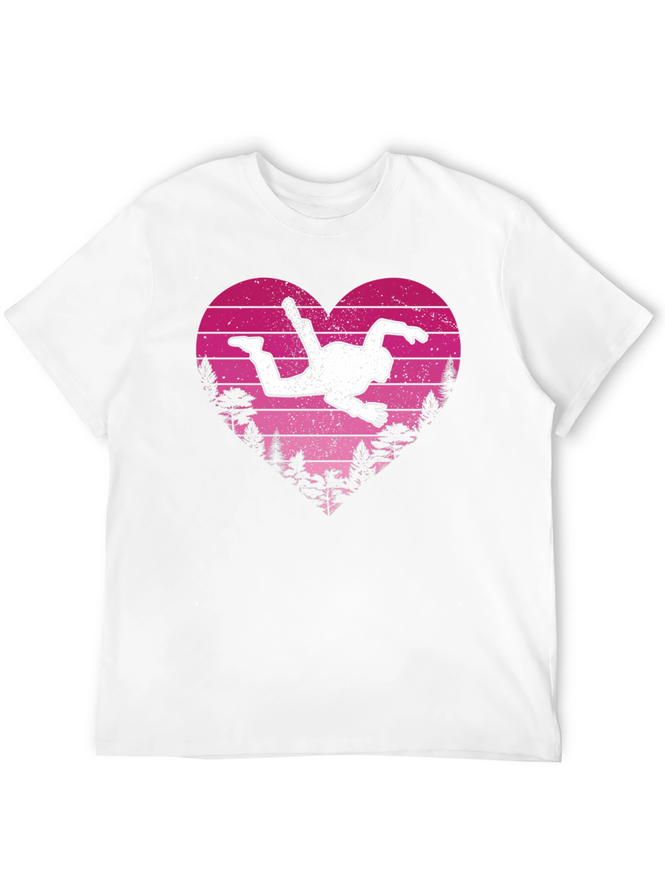 Skydiving Heart T-Shirt - Adventure Lover Gift