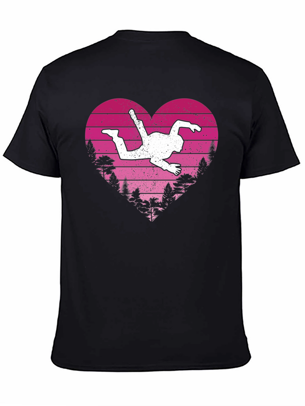 Skydiving Heart T-Shirt - Adventure Lover Gift