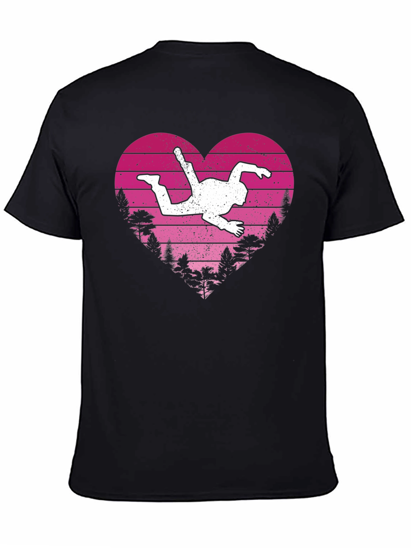 Skydiving Heart T-Shirt - Adventure Lover Gift