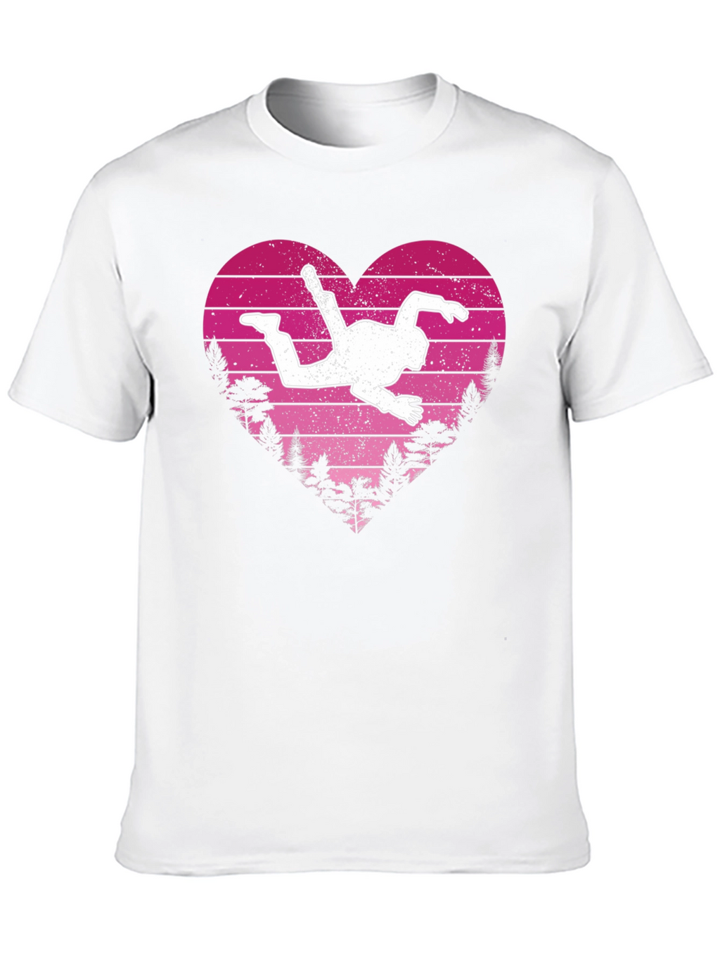 Skydiving Heart T-Shirt - Adventure Lover Gift