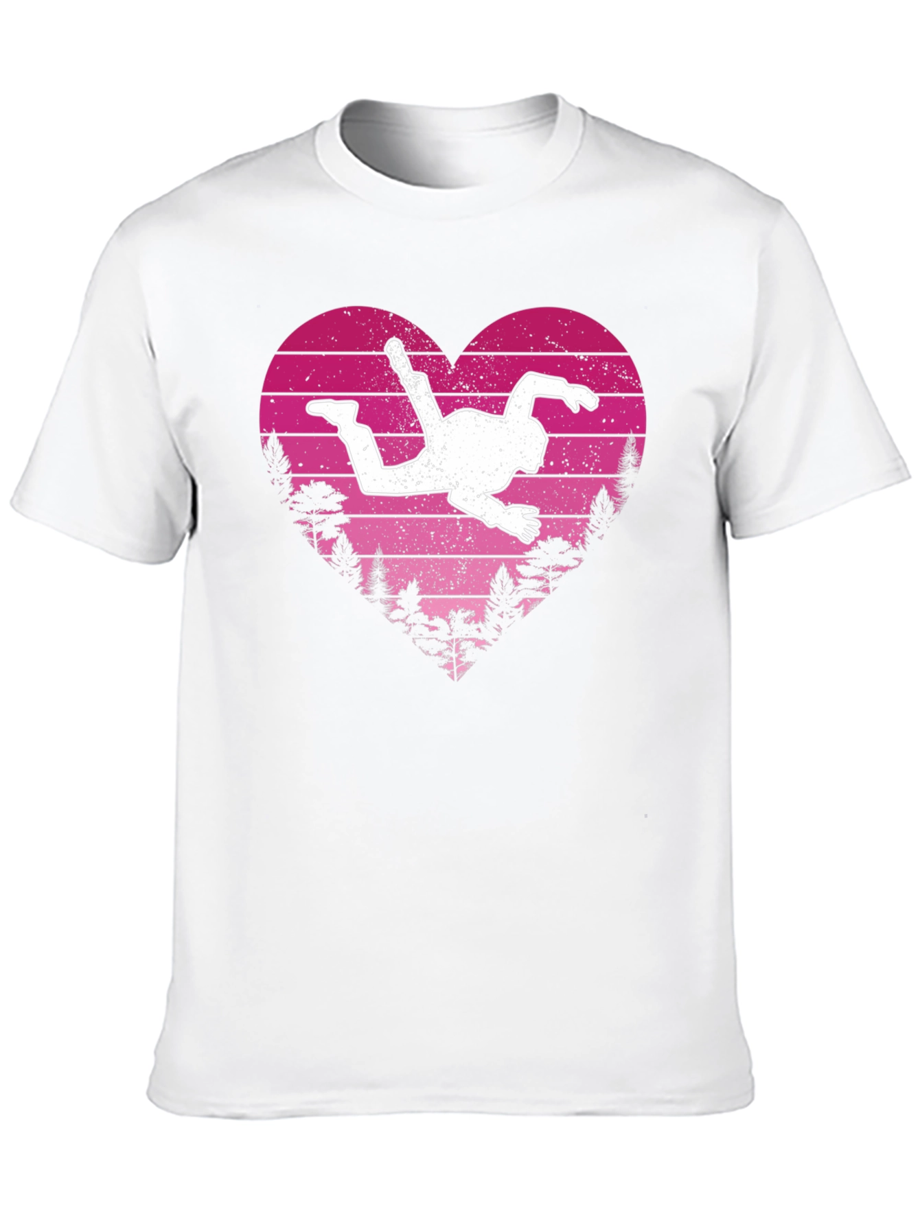 Skydiving Heart T-Shirt - Adventure Lover Gift