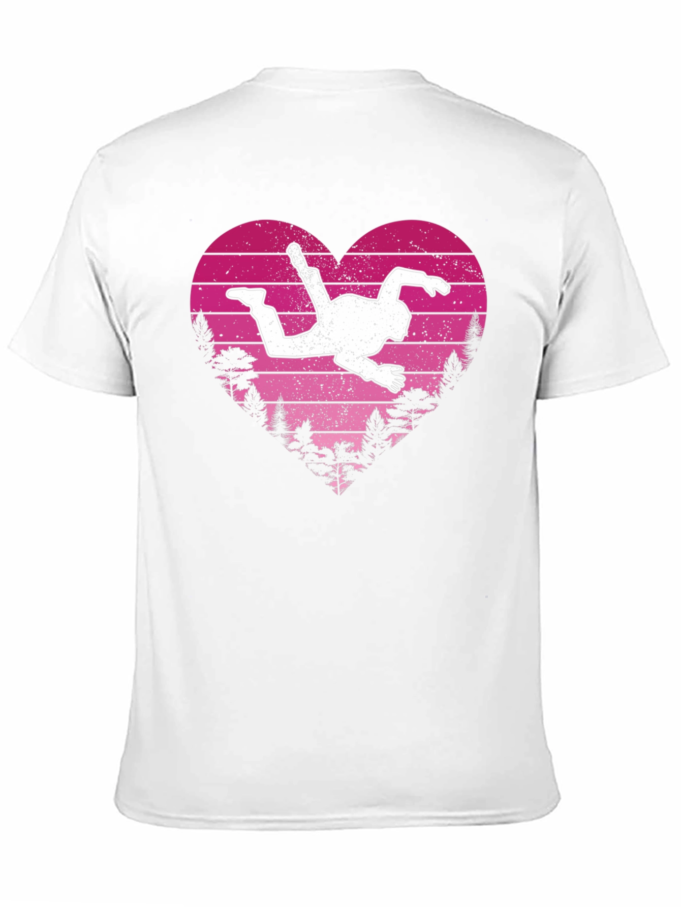 Skydiving Heart T-Shirt - Adventure Lover Gift