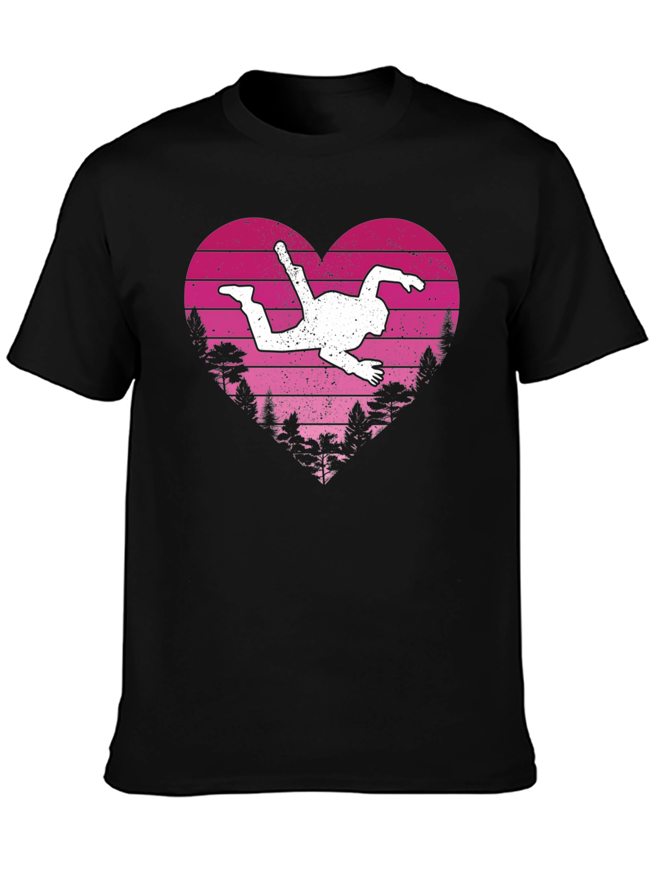 Skydiving Heart T-Shirt - Adventure Lover Gift