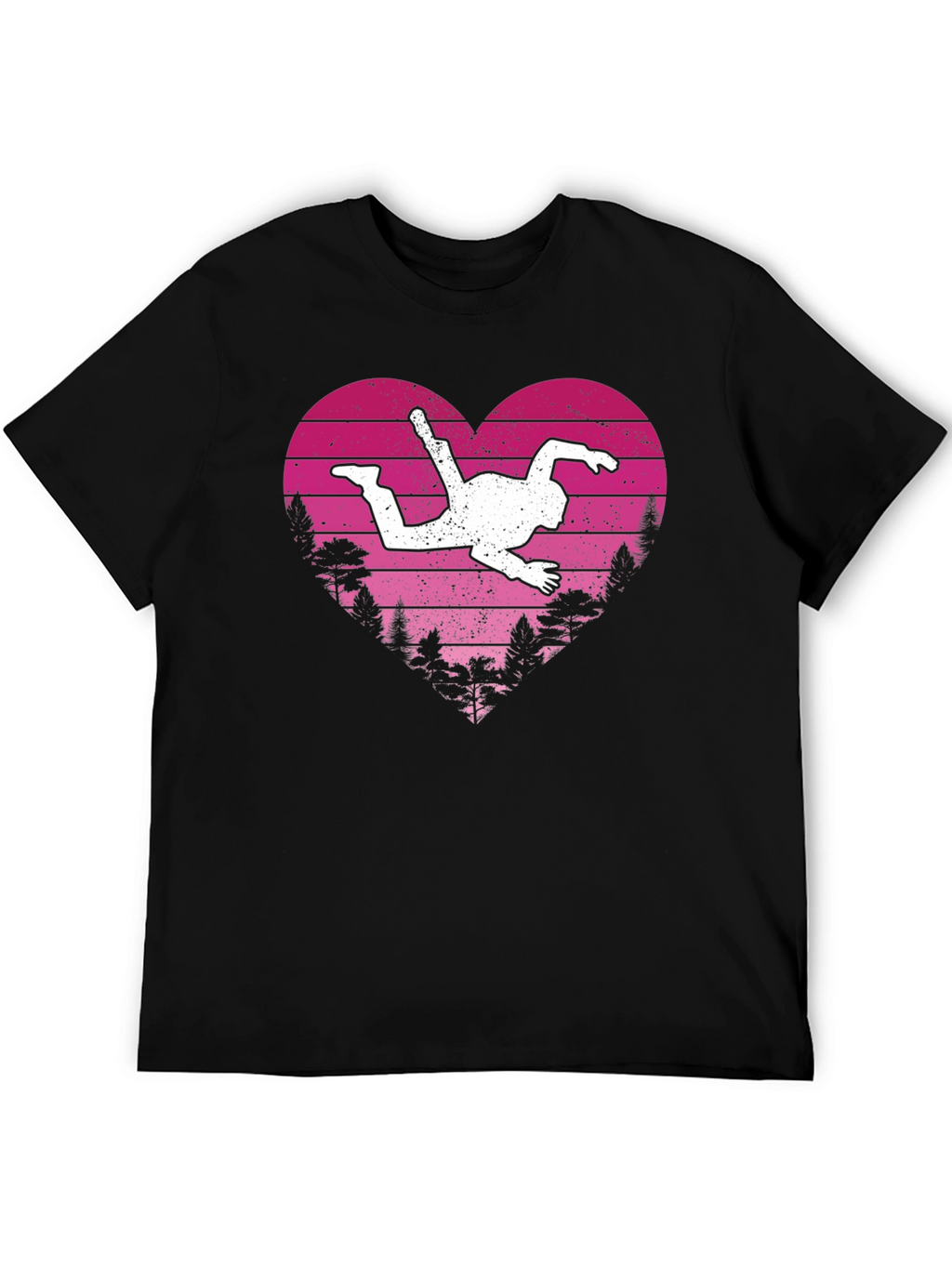 Skydiving Heart T-Shirt - Adventure Lover Gift