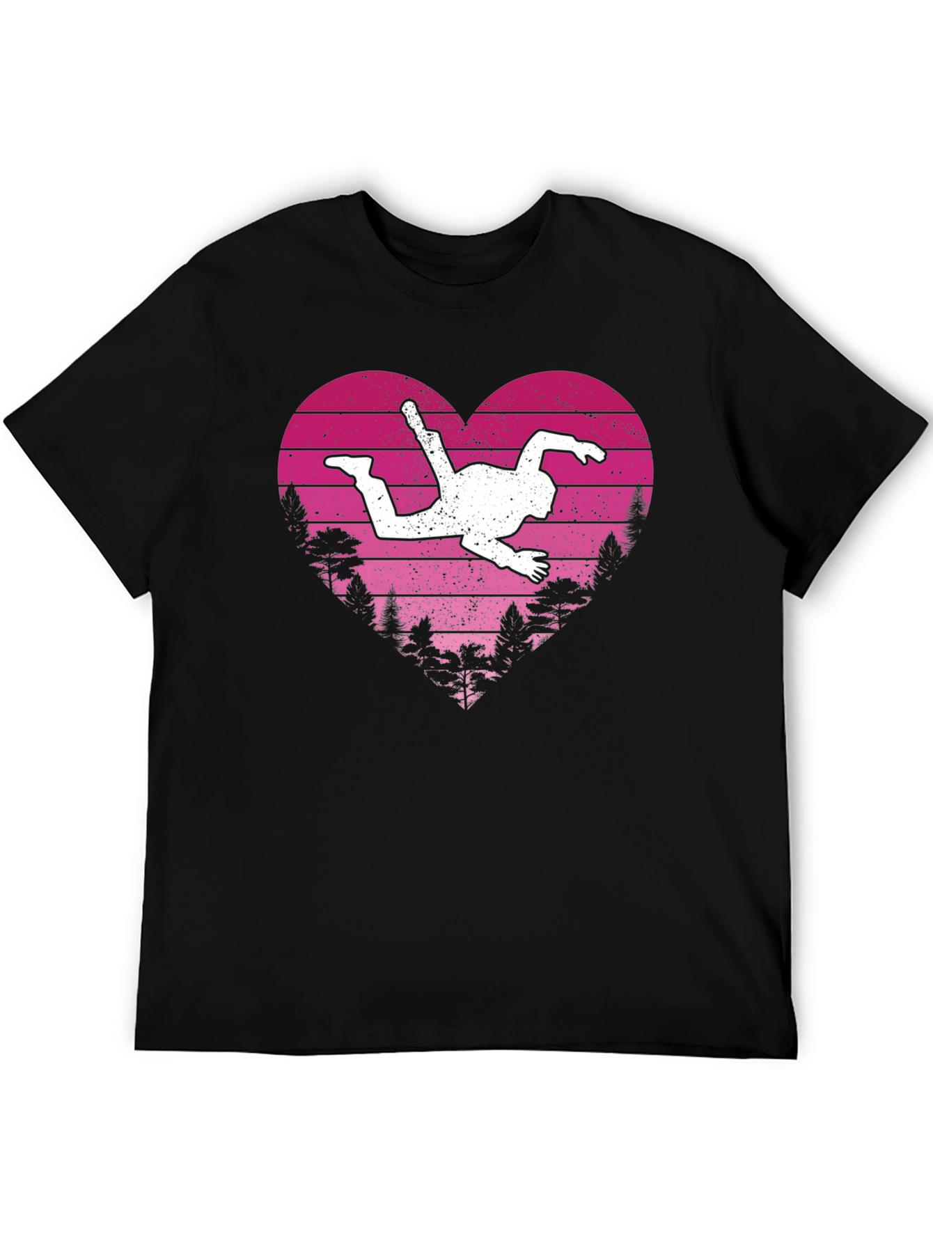 Skydiving Heart T-Shirt - Adventure Lover Gift