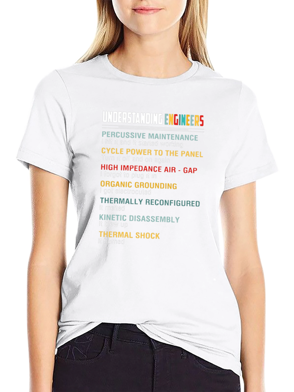 Understanding Engineers Black Humor T-Shirt