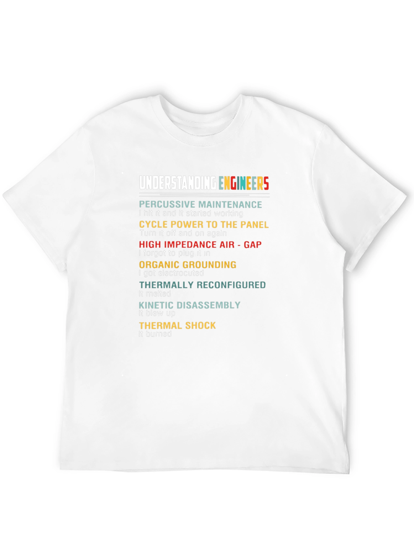 Understanding Engineers Black Humor T-Shirt