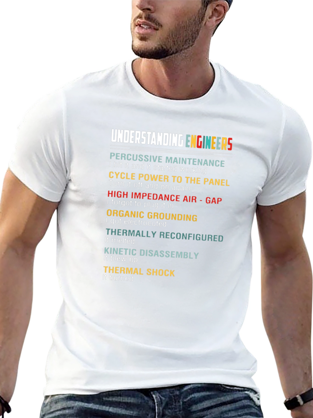 Understanding Engineers Black Humor T-Shirt