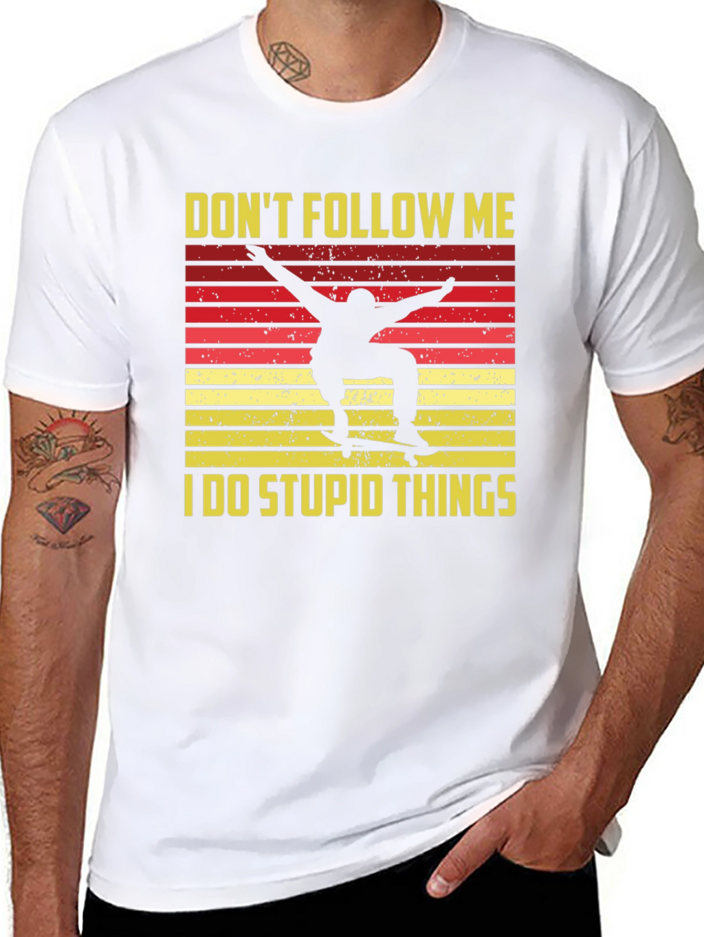 Dont Follow Me Skateboarder Graphic Tee