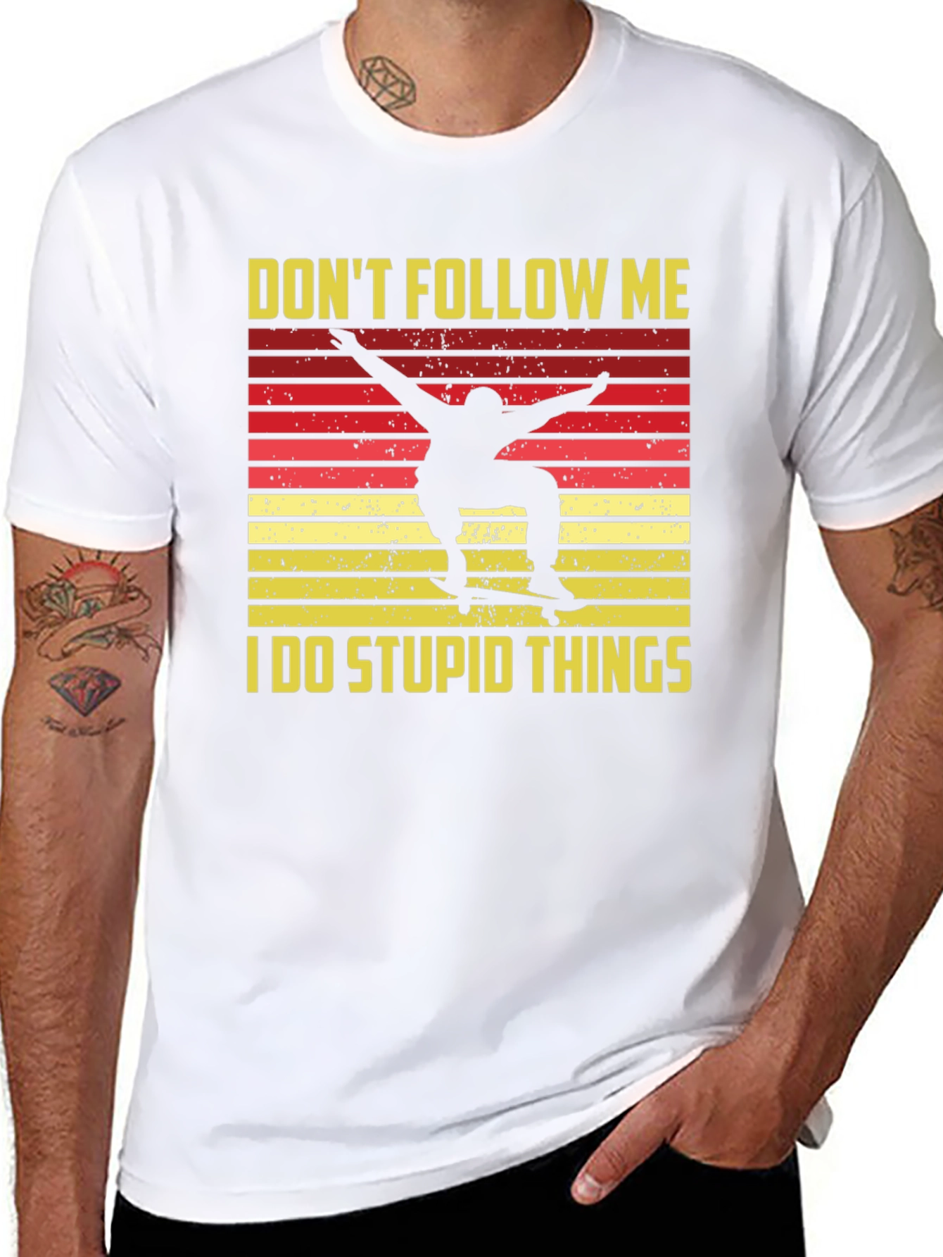 Dont Follow Me Skateboarder Graphic Tee