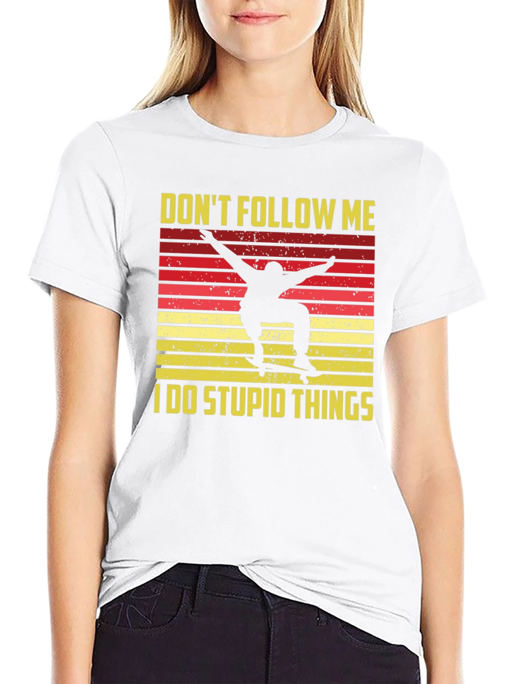 Dont Follow Me Skateboarder Graphic Tee