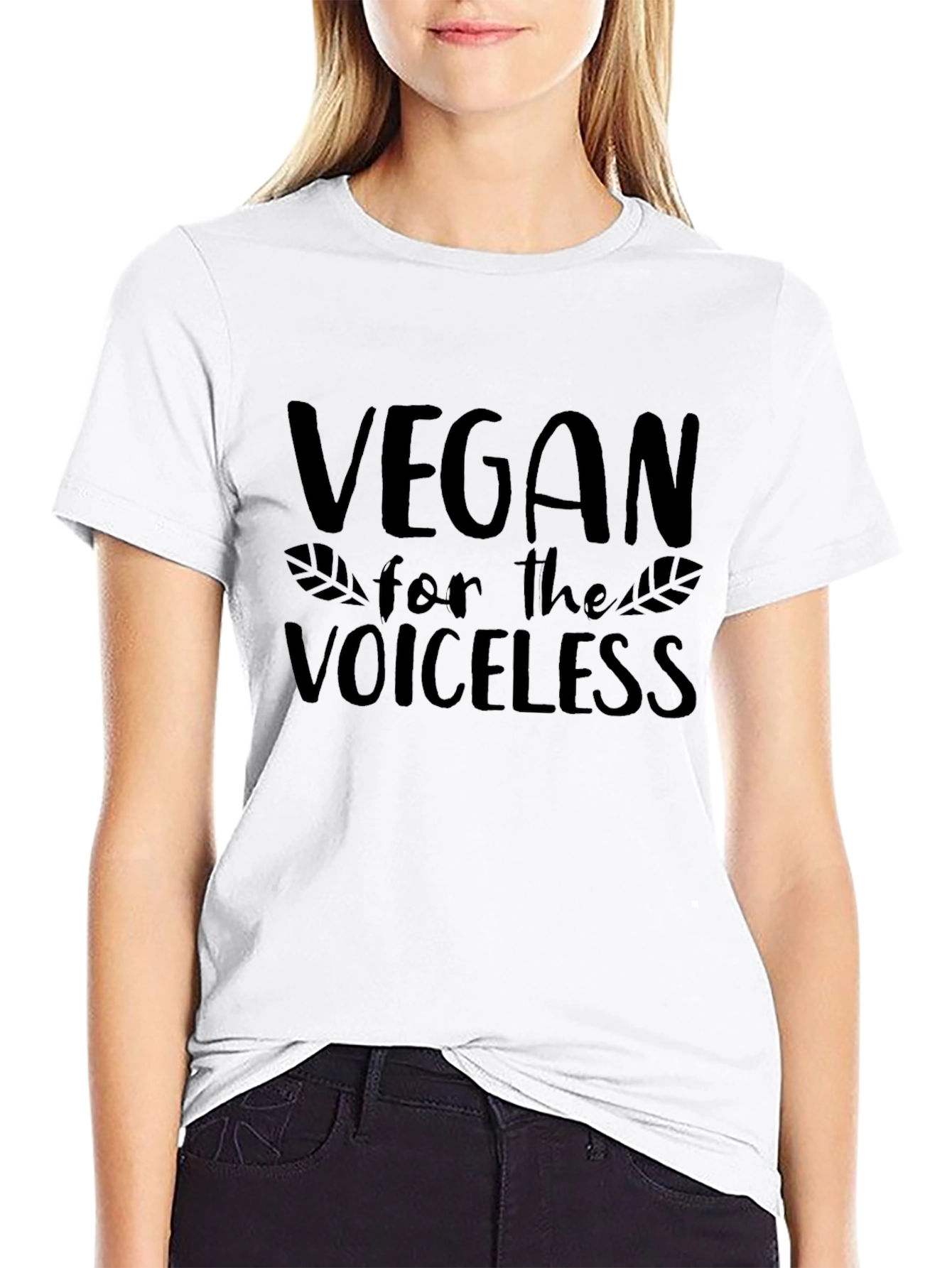 Vegan for the Voiceless T-Shirt - Black