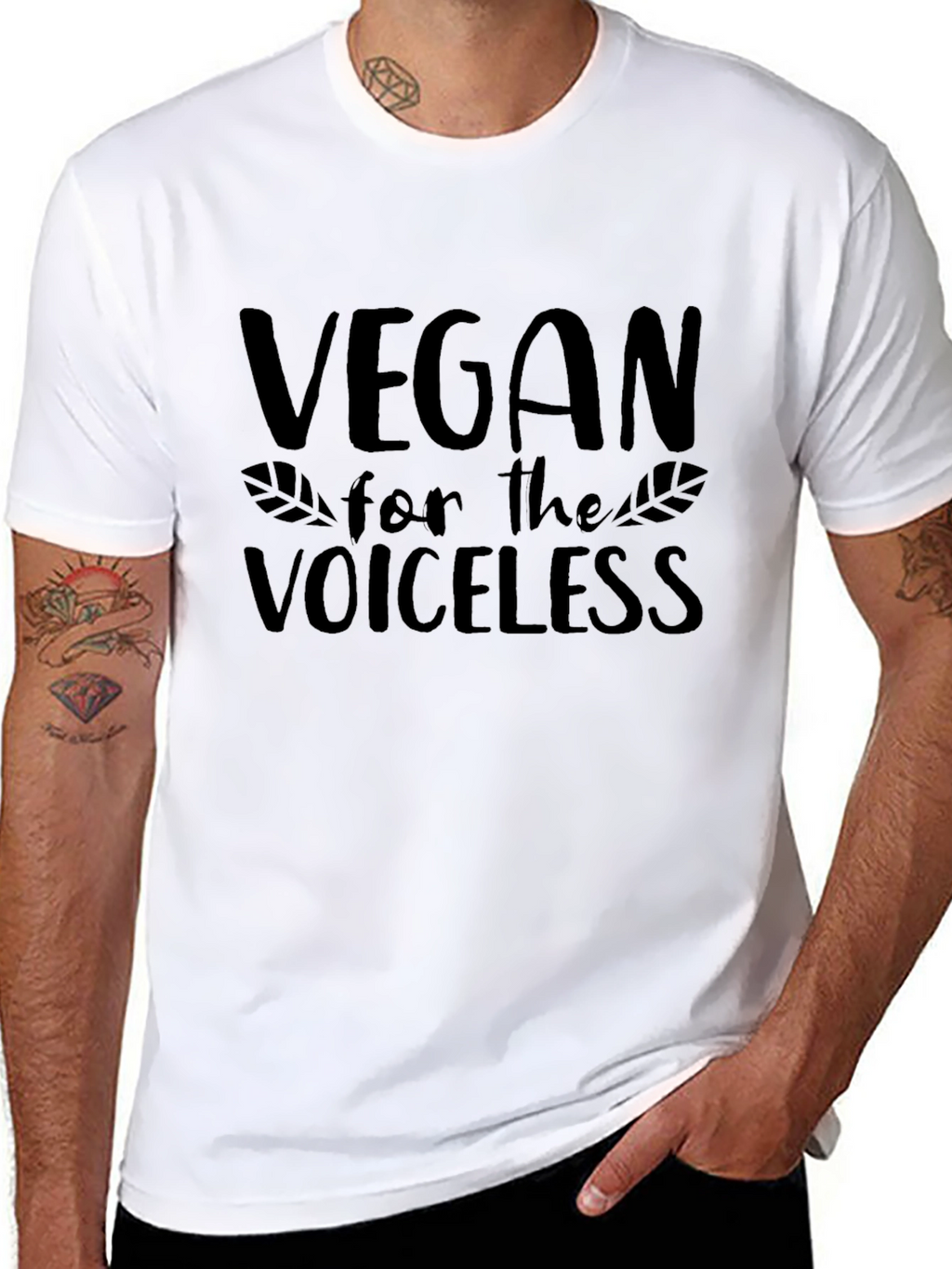 Vegan for the Voiceless T-Shirt - Black