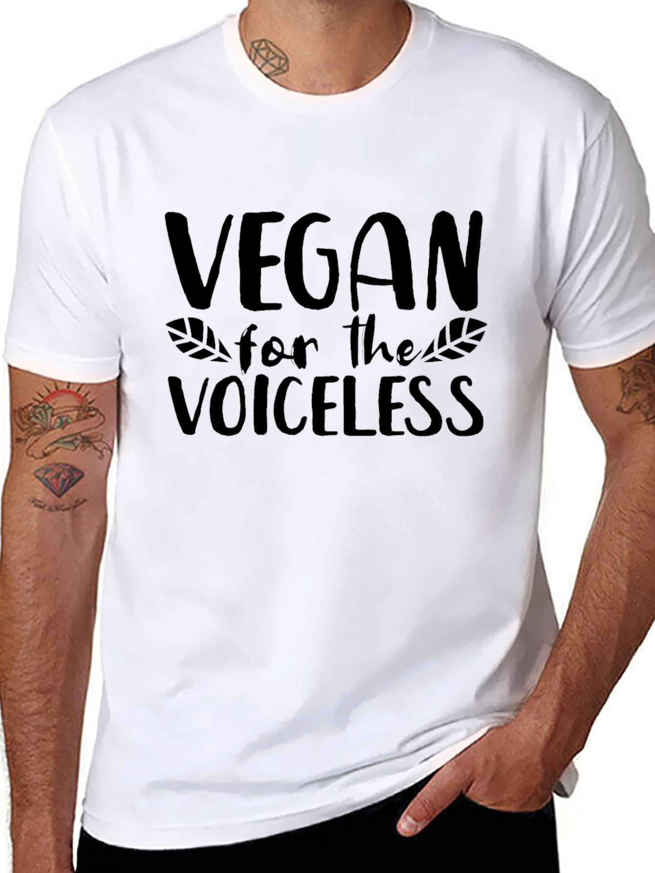 Vegan for the Voiceless T-Shirt - Black
