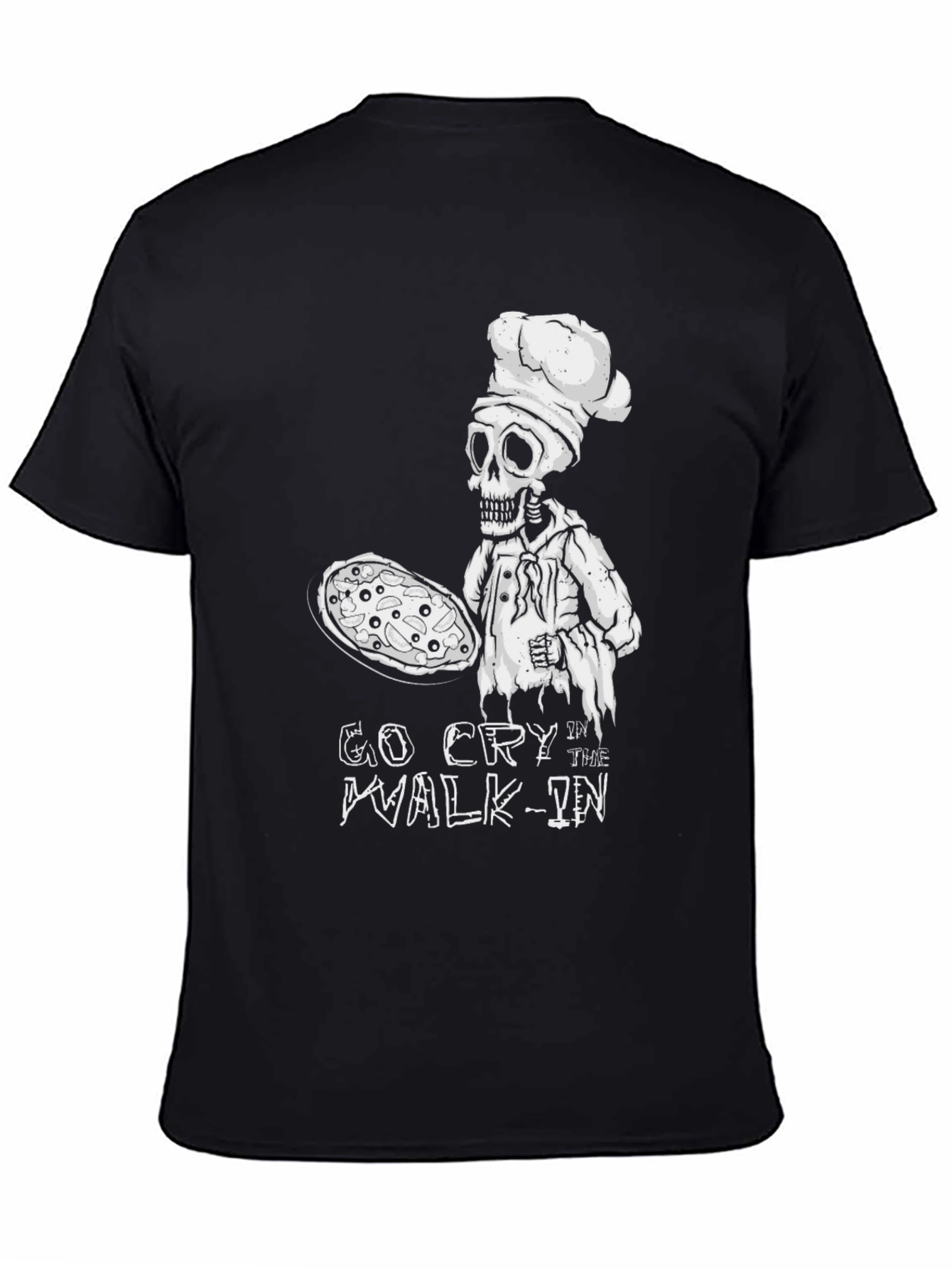 Go Cry In The Walk-In Chef Skeleton T-Shirt