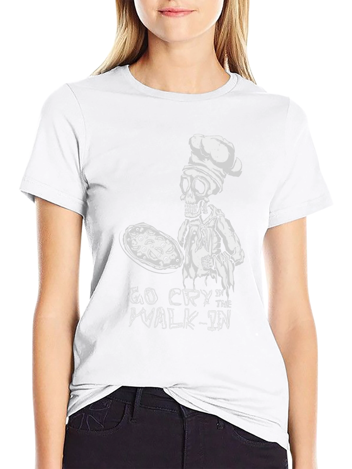 Go Cry In The Walk-In Chef Skeleton T-Shirt