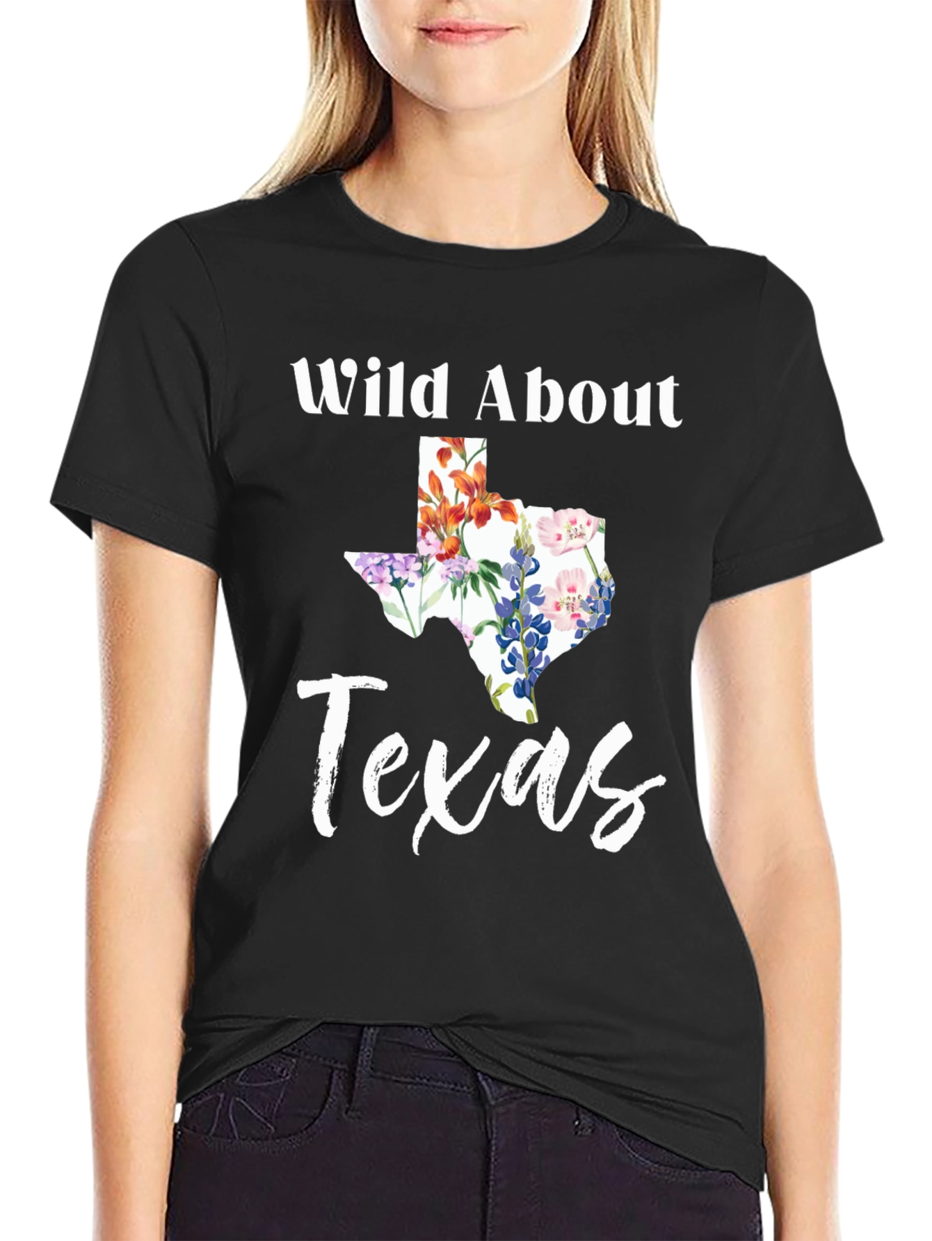 Wild About Texas Floral State T-Shirt