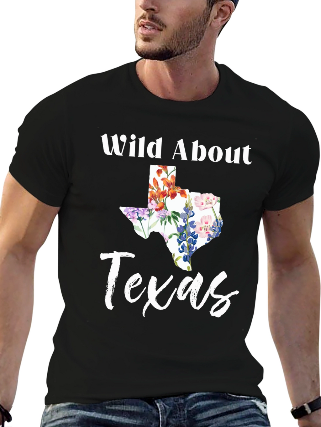 Wild About Texas Floral State T-Shirt