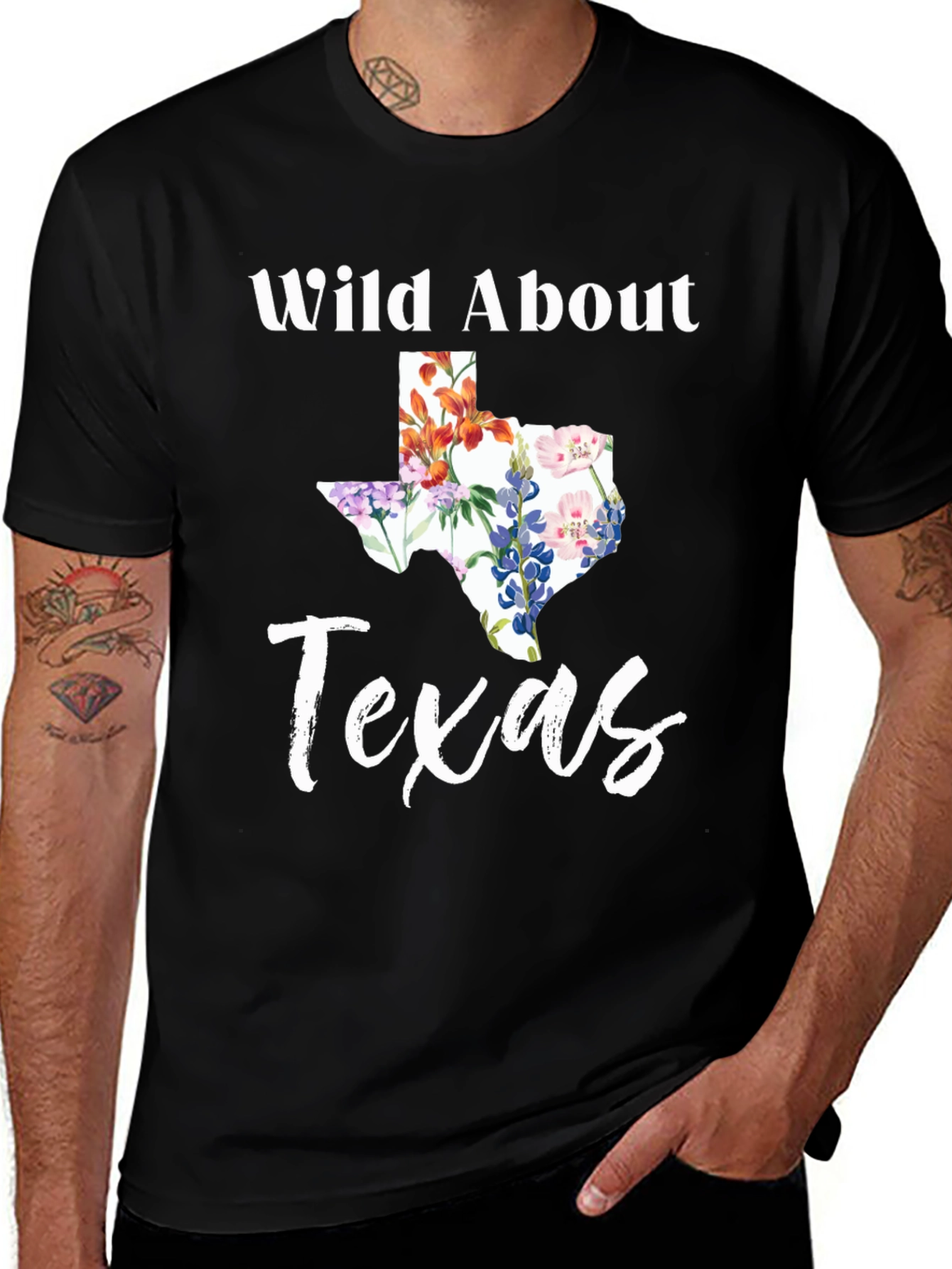 Wild About Texas Floral State T-Shirt
