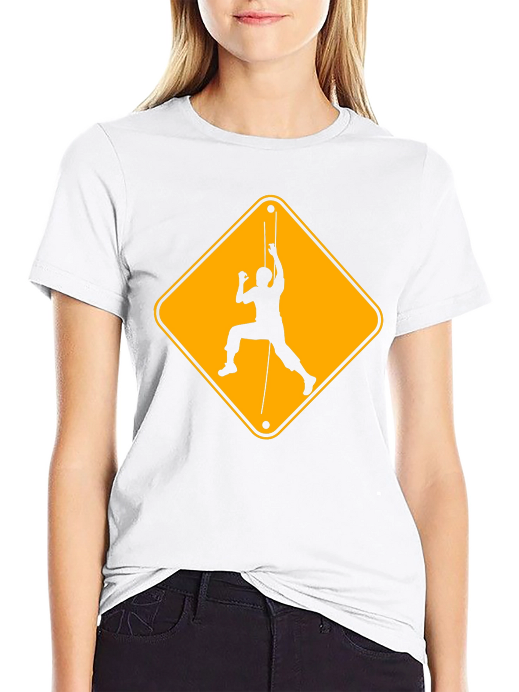 Climbing Hazard Black T-Shirt - Unique Climbers Tee