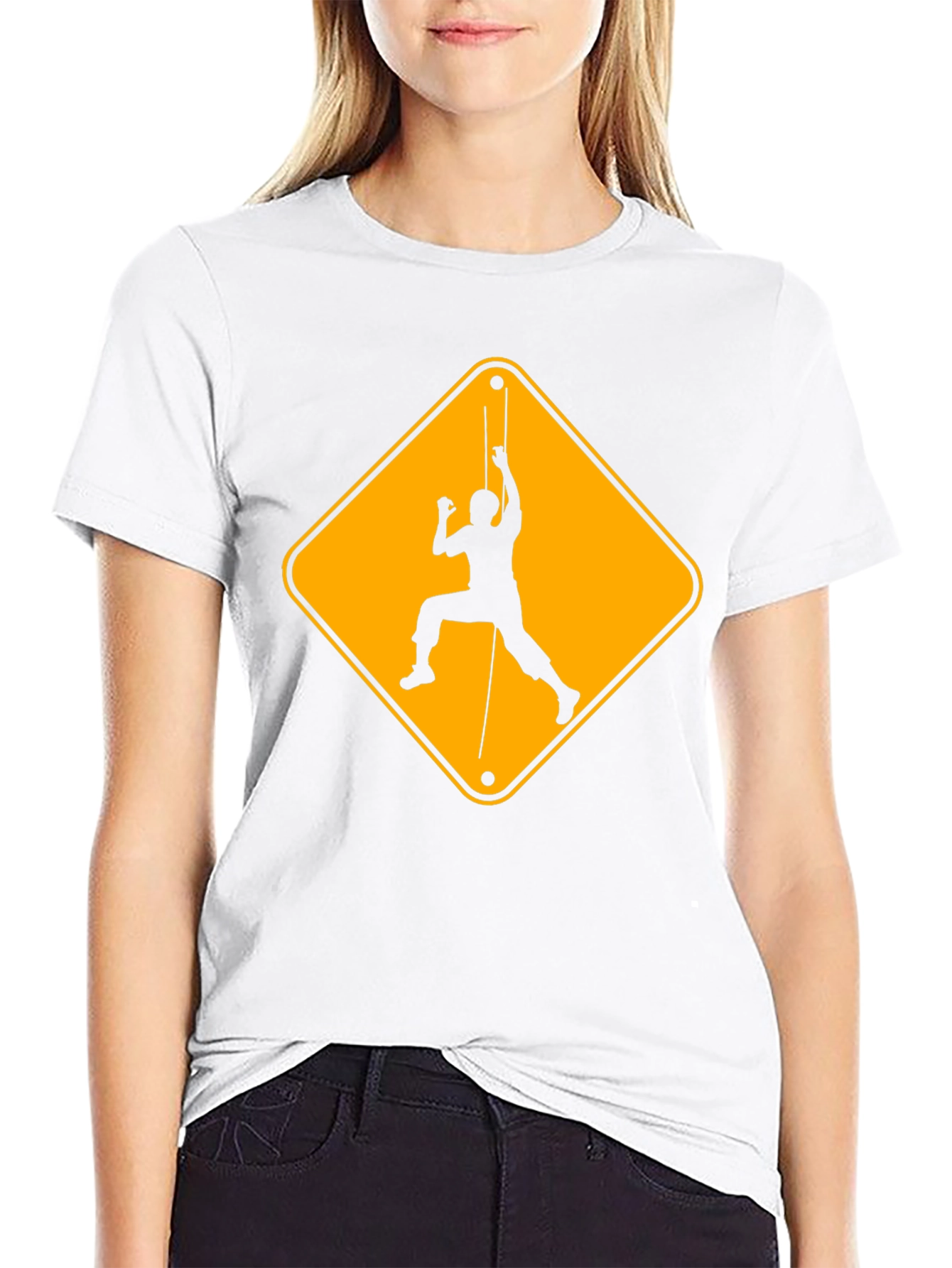Climbing Hazard Black T-Shirt - Unique Climbers Tee