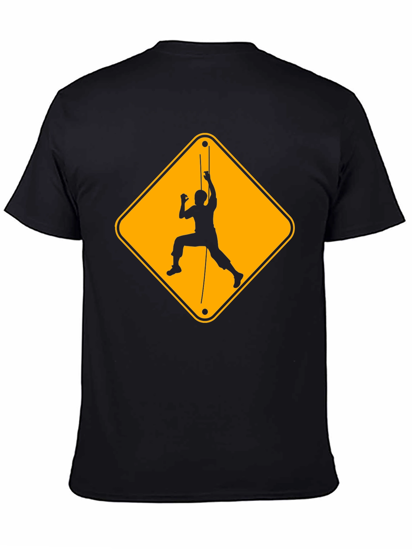 Climbing Hazard Black T-Shirt - Unique Climbers Tee