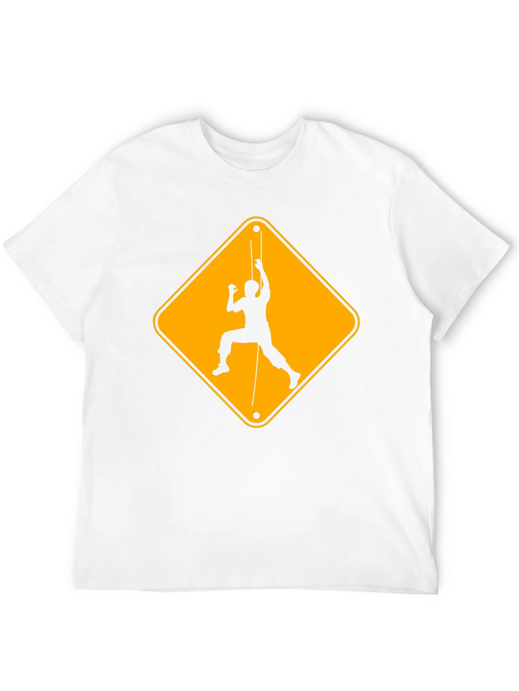 Climbing Hazard Black T-Shirt - Unique Climbers Tee