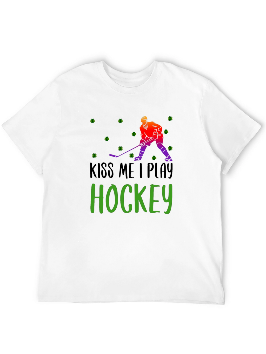 Kiss Me I Play Hockey St. Patricks Day T-Shirt