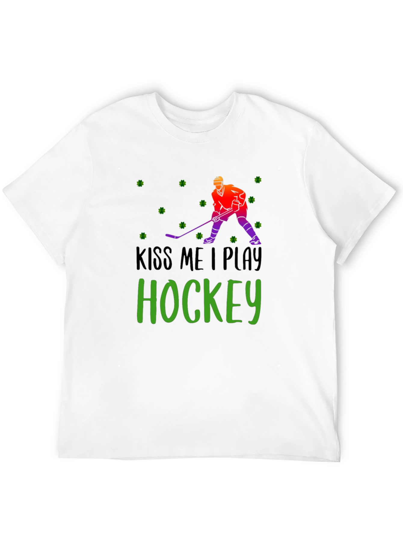 Kiss Me I Play Hockey St. Patricks Day T-Shirt