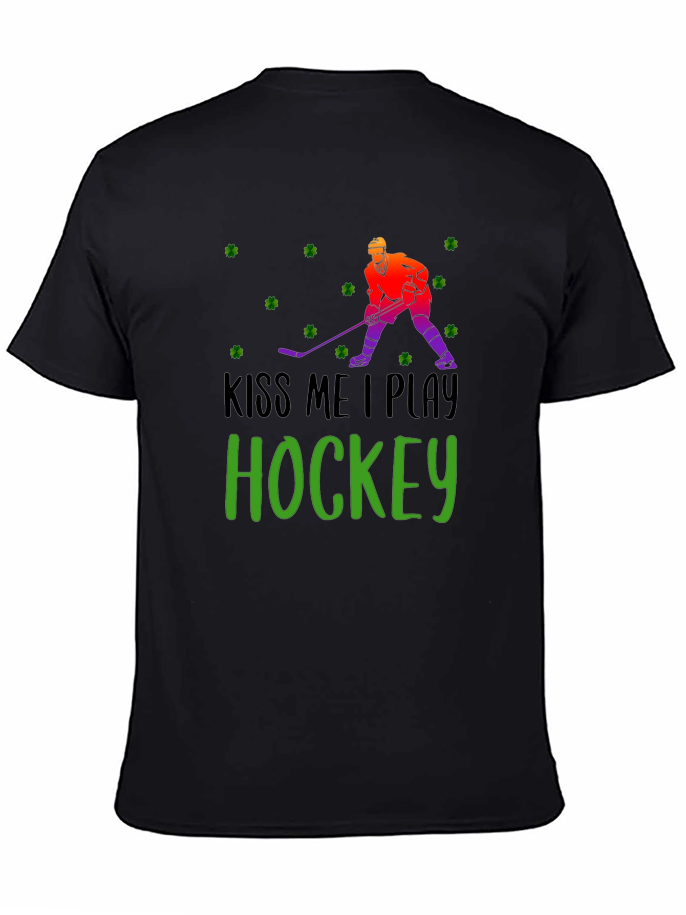 Kiss Me I Play Hockey St. Patricks Day T-Shirt