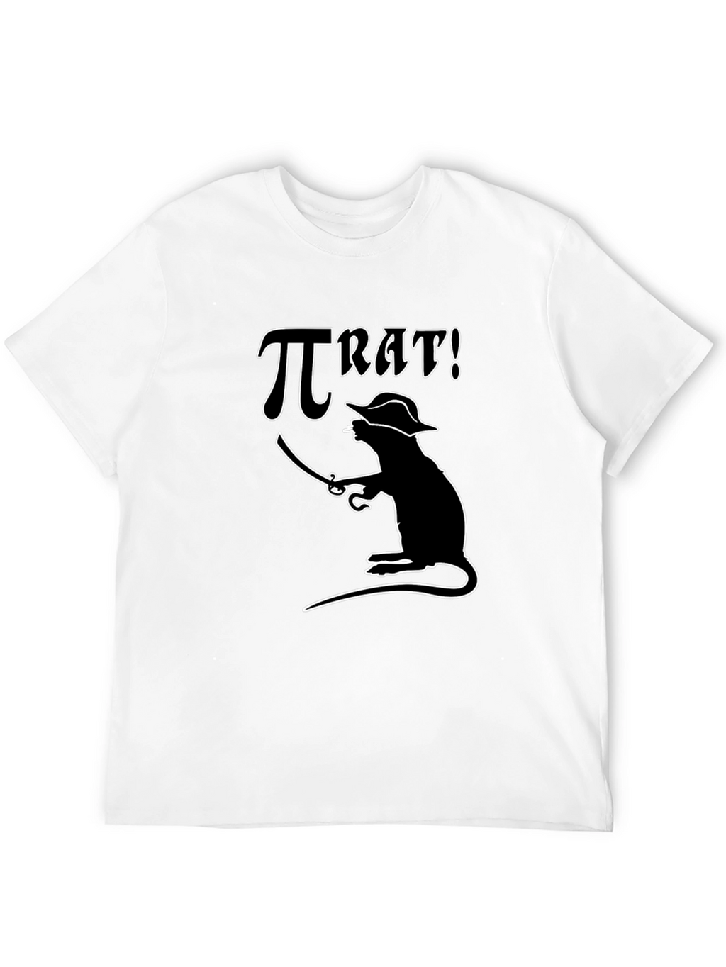 Pi Rat Pirate T-Shirt - Funny Math Pun Tee